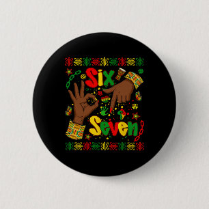 Black History Month 67 Six Seven Meme Afroamerikan Button