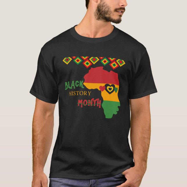 Black History Month Africa American T-Shirt (Vorderseite)