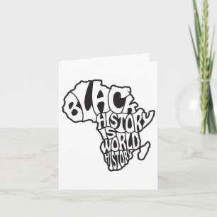 Black History Month Africa Map Design Educational Karte