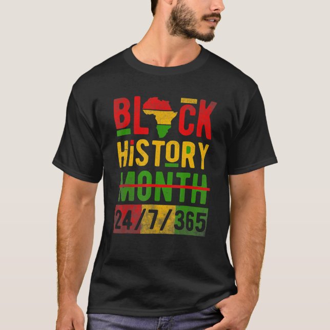 Black History Month African American Melanin Pride T-Shirt (Vorderseite)