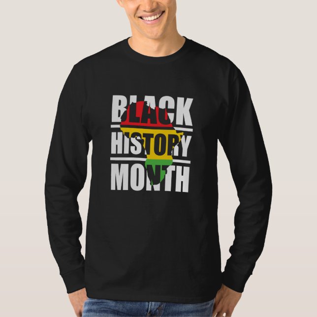 Black History Month African Continent T-Shirt (Vorderseite)