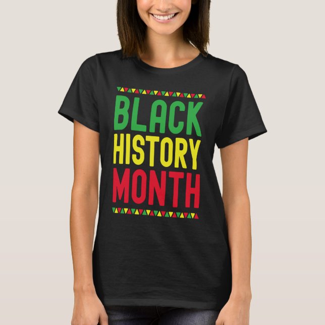 Black History Month Afro African Pride Celebration T-Shirt (Vorderseite)