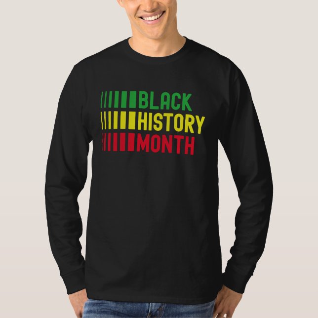 Black History Month Afro African Pride Celebration T-Shirt (Vorderseite)