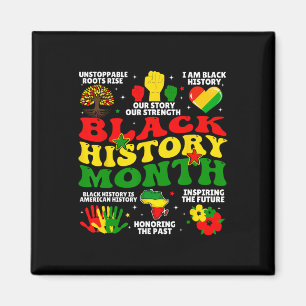 Black History Month Afroamerikanisch Stolze Männer Magnet