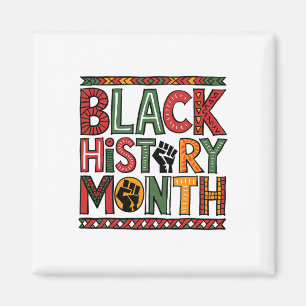 Black History Month Afroamerikanisches Erbe Männer Magnet