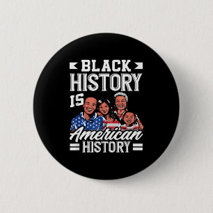 Black History Month Amerika Flagge Amerikanisch Button