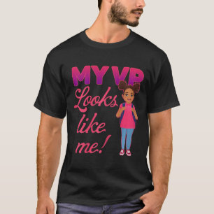 Black History Month-back Girl Toodlers Mein Vp sie T-Shirt