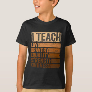 Black History Month Bekleidung I Teach Black Histo T-Shirt