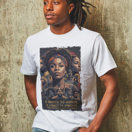 Black History Month Bekleidung T-Shirt
