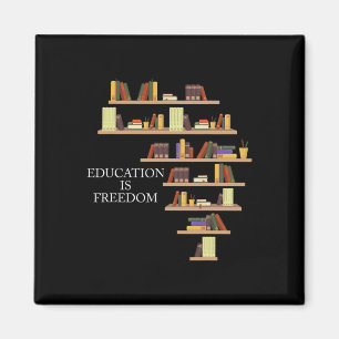 Black History Month Bildung Ist Freiheit Lehrer F Magnet