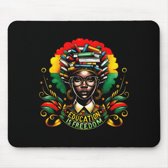 Black History Month Black Leaders African American Mousepad (Vorne)