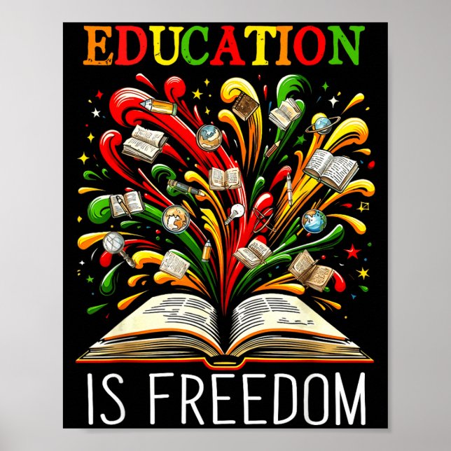 Black History Month Black Leaders African American Poster (Vorne)