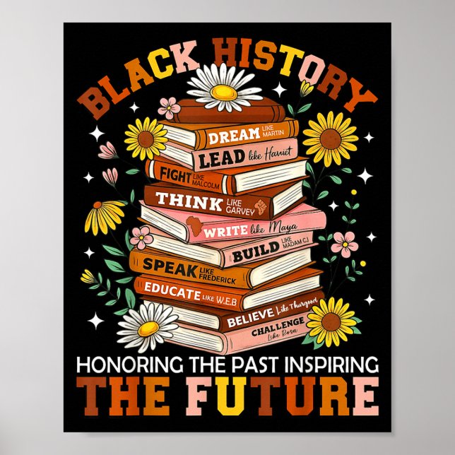 Black History Month Black Leaders African American Poster (Vorne)
