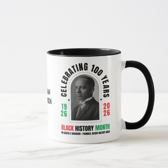 BLACK HISTORY MONTH Celebrating 100 Years BHM Tasse (Rechts)