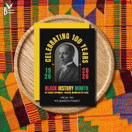 BLACK HISTORY MONTH CENTENNIAL 100 Years BHM Feiertagskarte