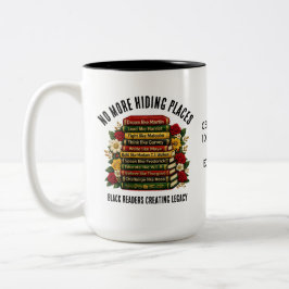 Black History Month Centennial Heroes Bookish Gift Zweifarbige Tasse