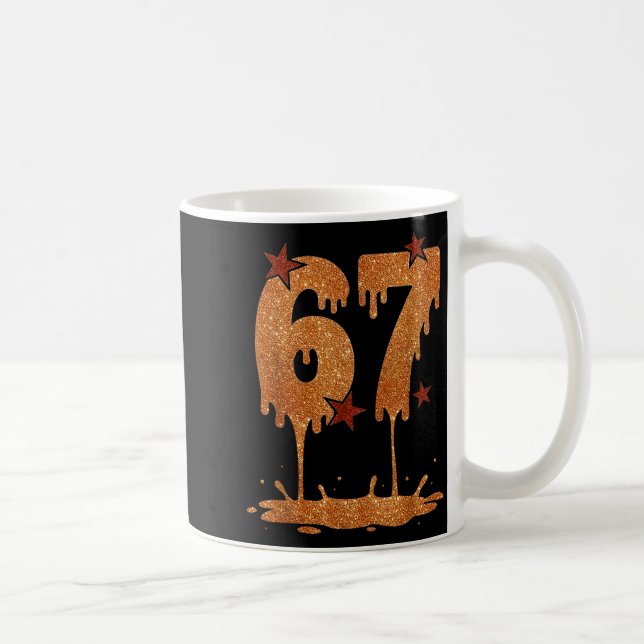 Black History Month Dripping 67 Cool Meme 6 7 Funn Kaffeetasse (Rechts)