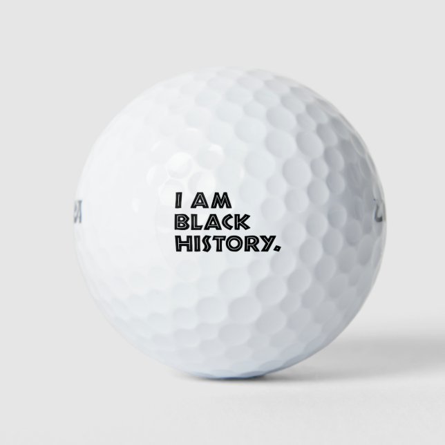 Black History Month entwirft afrikanische Grafik Golfball (Vorderseite)