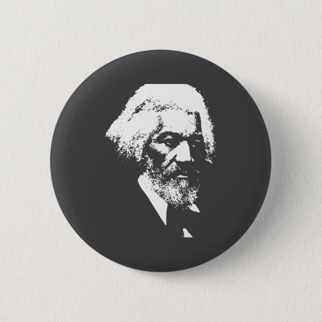 Black History Month Erick Dougl Silhouette T S  Button (Vorderseite)