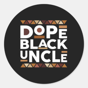 Black History Month Familien-Matching-Melanin-Drog Runder Aufkleber