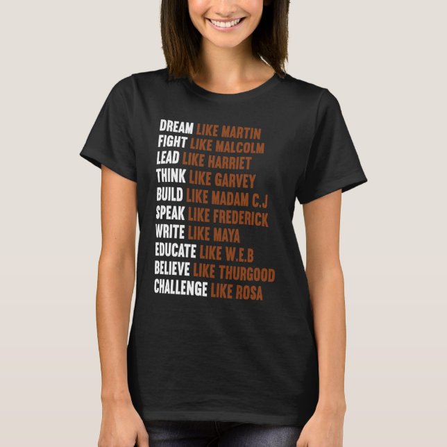 Black history month  for women T-Shirt (Vorderseite)