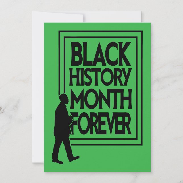 Black History Month Forever Einladung (Vorderseite)