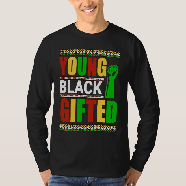 Black History Month Girls Boys Young Black ed  2 T-Shirt (Vorderseite)