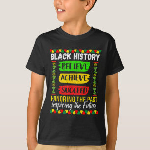 Black History Month Glaube an Erfolg Melani T-Shirt