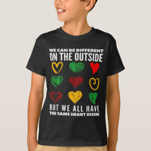 Black History Month Gleiches Herz innen T-Shirt