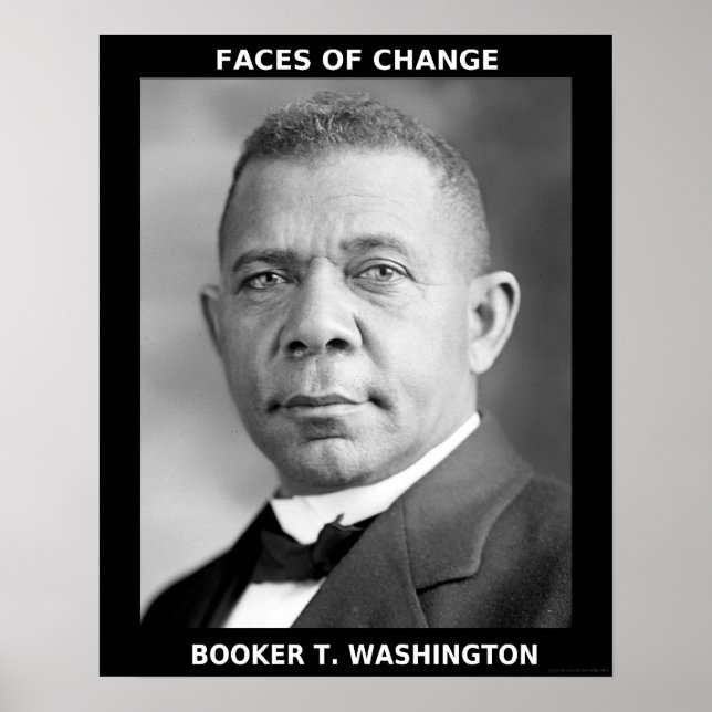 Black History Month Heroes - Booker T. Washington Poster (Vorne)
