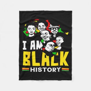 Black History Month Ich bin Black History Afrikani Fleecedecke