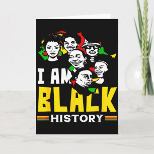 Black History Month Ich bin Black History Afrikani Karte