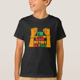 Black History Month Ich bin Black History Sticker T-Shirt