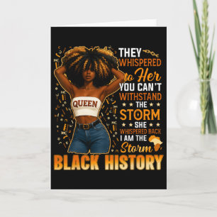 Black History Month Ich bin der Sturm Schwarze Afr Karte