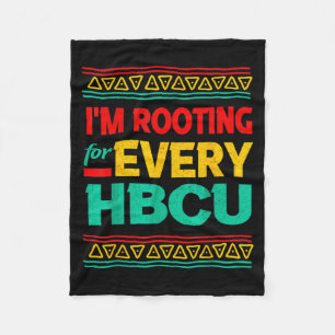 Black History Month Ich Feiere Jeden Hbcu T-Shirt Fleecedecke
