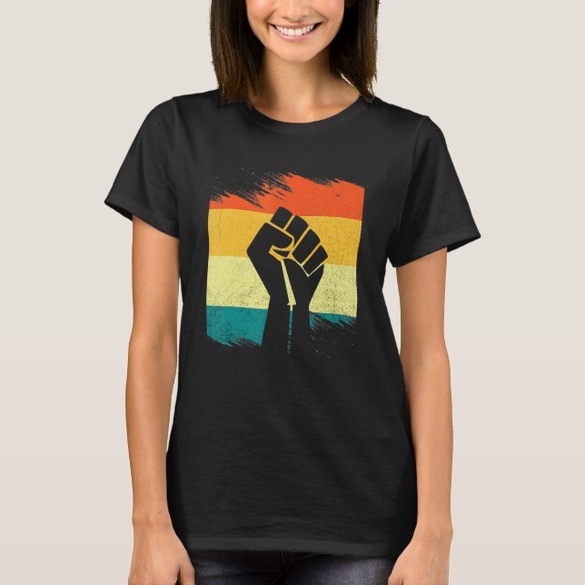 Black History Month Inspiring Black Leaders Power  T-Shirt (Vorderseite)