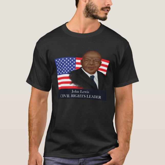 Black History Month Leader John Lewis T-Shirt (Vorderseite)