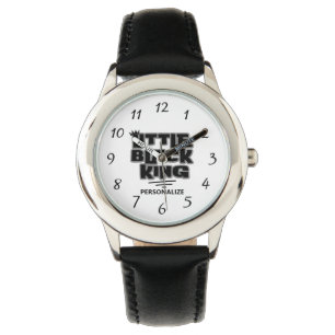 Black History Month Little Black King Boys' Watch Armbanduhr