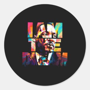 Black History Month Martin Hatte Traum Luther King Runder Aufkleber