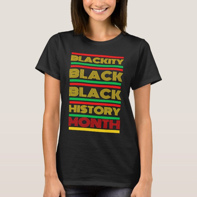 Black History Month Melanin African American Bruh  T-Shirt (Vorderseite)