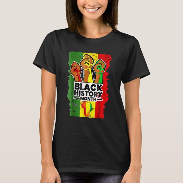 Black History Month Melanin Afro African Pride Men T-Shirt (Vorderseite)