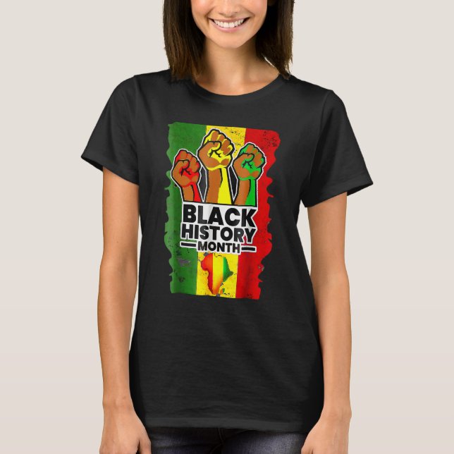 Black History Month Melanin Afro African Pride Men T-Shirt (Vorderseite)