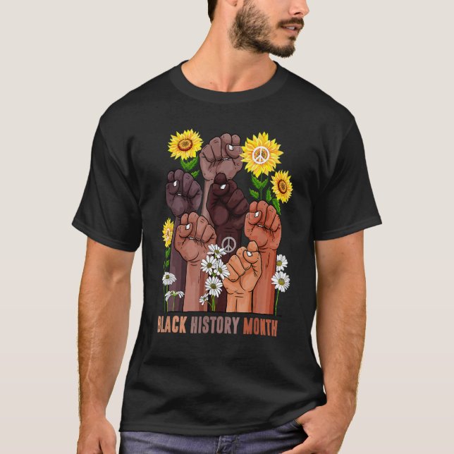 Black History Month Melanin Afro African Pride Men T-Shirt (Vorderseite)