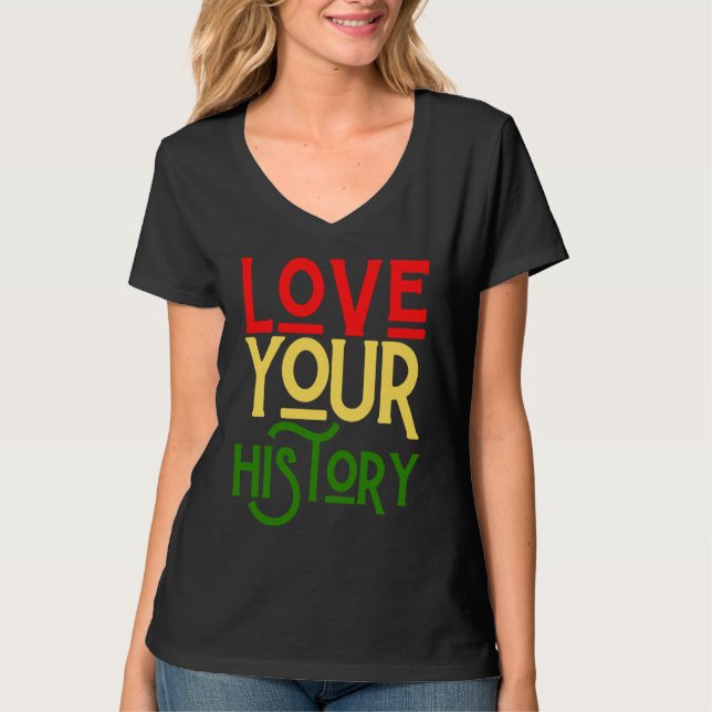 Black History Month Melanin Love Family & Communit T-Shirt (Vorderseite)