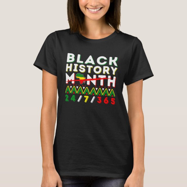 Black History Month One Month Cant Hold Our Histor T-Shirt (Vorderseite)