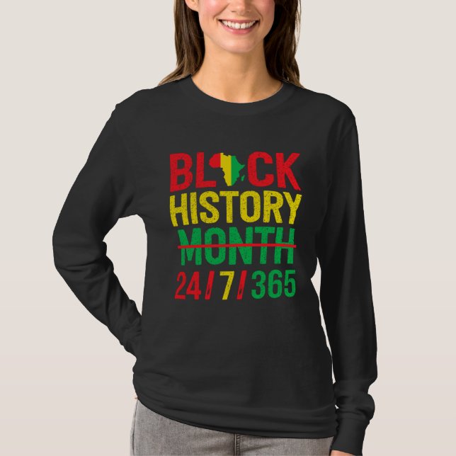 Black History Month One Month Cant Hold Our Histor T-Shirt (Vorderseite)