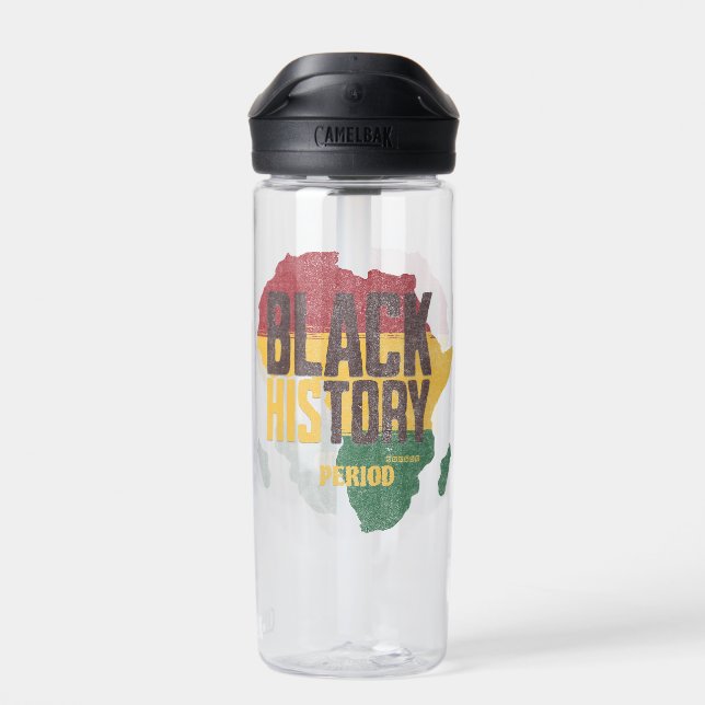  Black History Month  Pan-African  for students Trinkflasche (Rückseite)