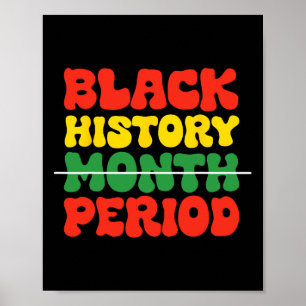 Black History Month Periode Schwarze Kultur Pri Poster