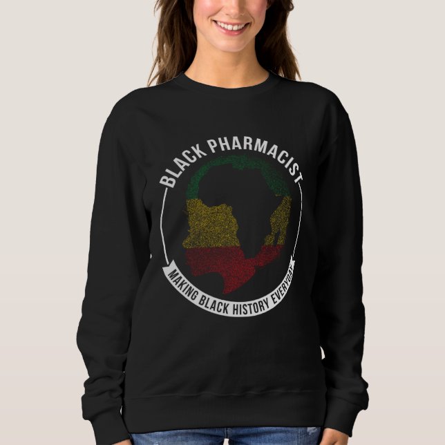 Black History Month Pharmacist Flag African Americ Sweatshirt (Vorderseite)