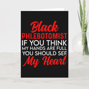 Black History Month Phlebotomist-Flagge. Afroameri Karte